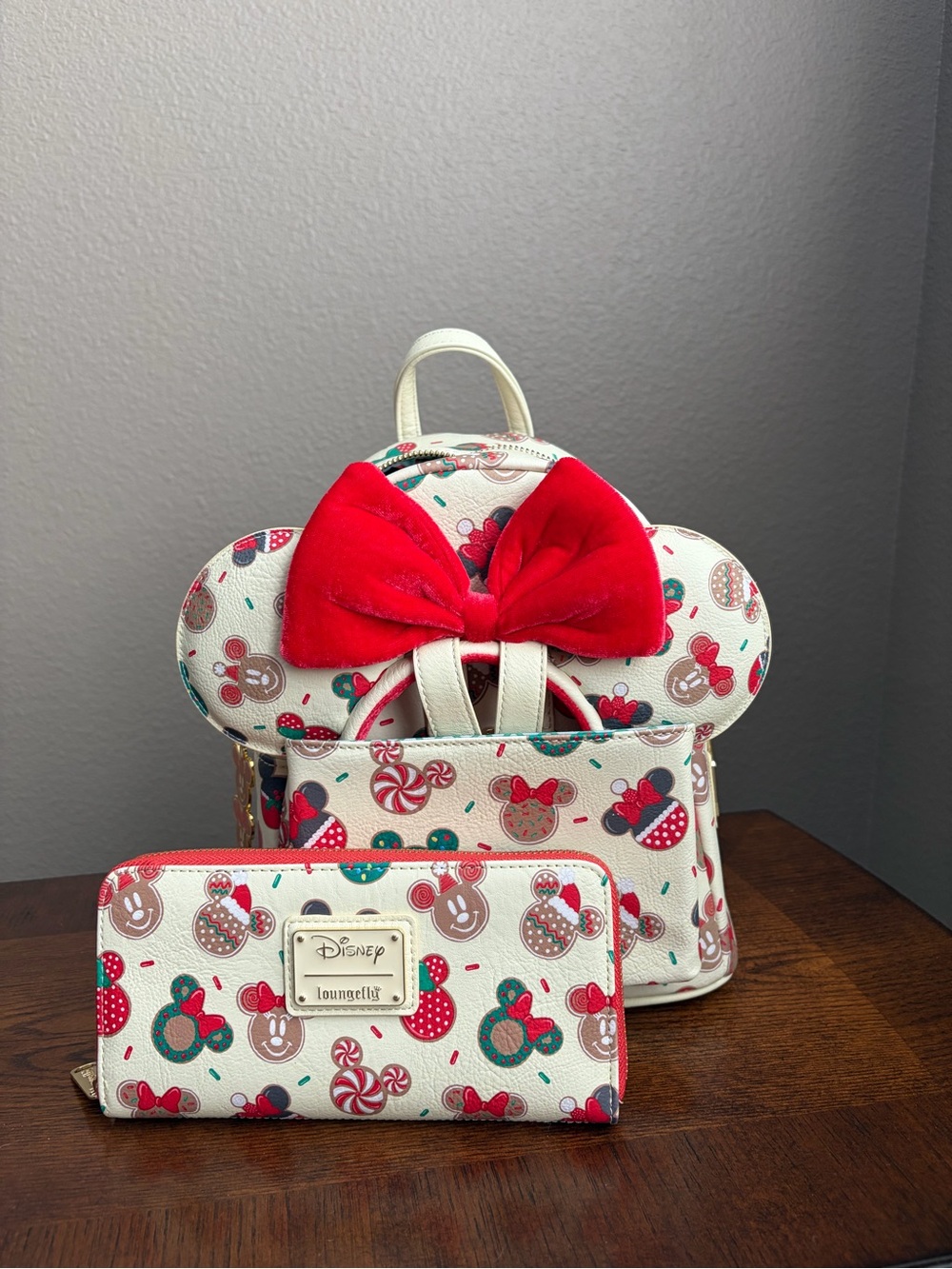 SET: Mickey & Minnie Christmas Cookie Loungefly